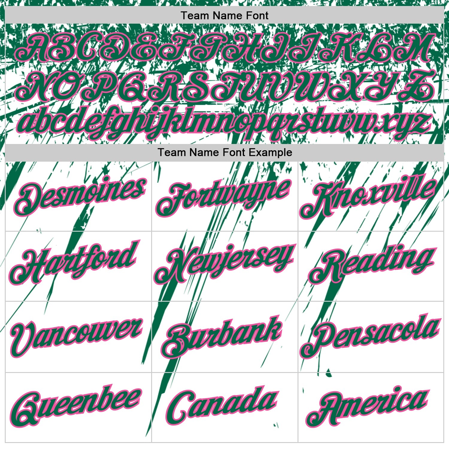 Custom White Kelly Green-Pink Distressed Scratch Brush Stroke Performance T-Shirt