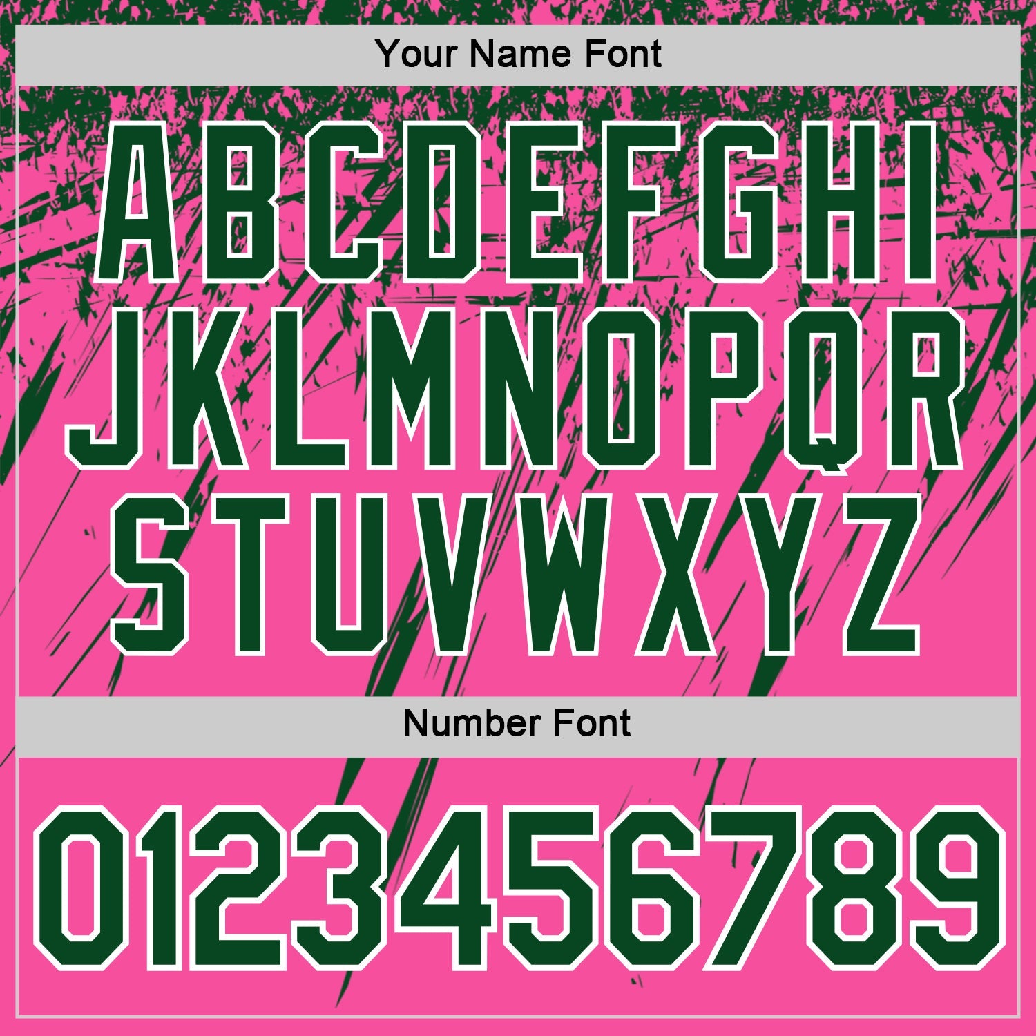 Custom Pink Green-White Distressed Scratch Brush Stroke Performance T-Shirt