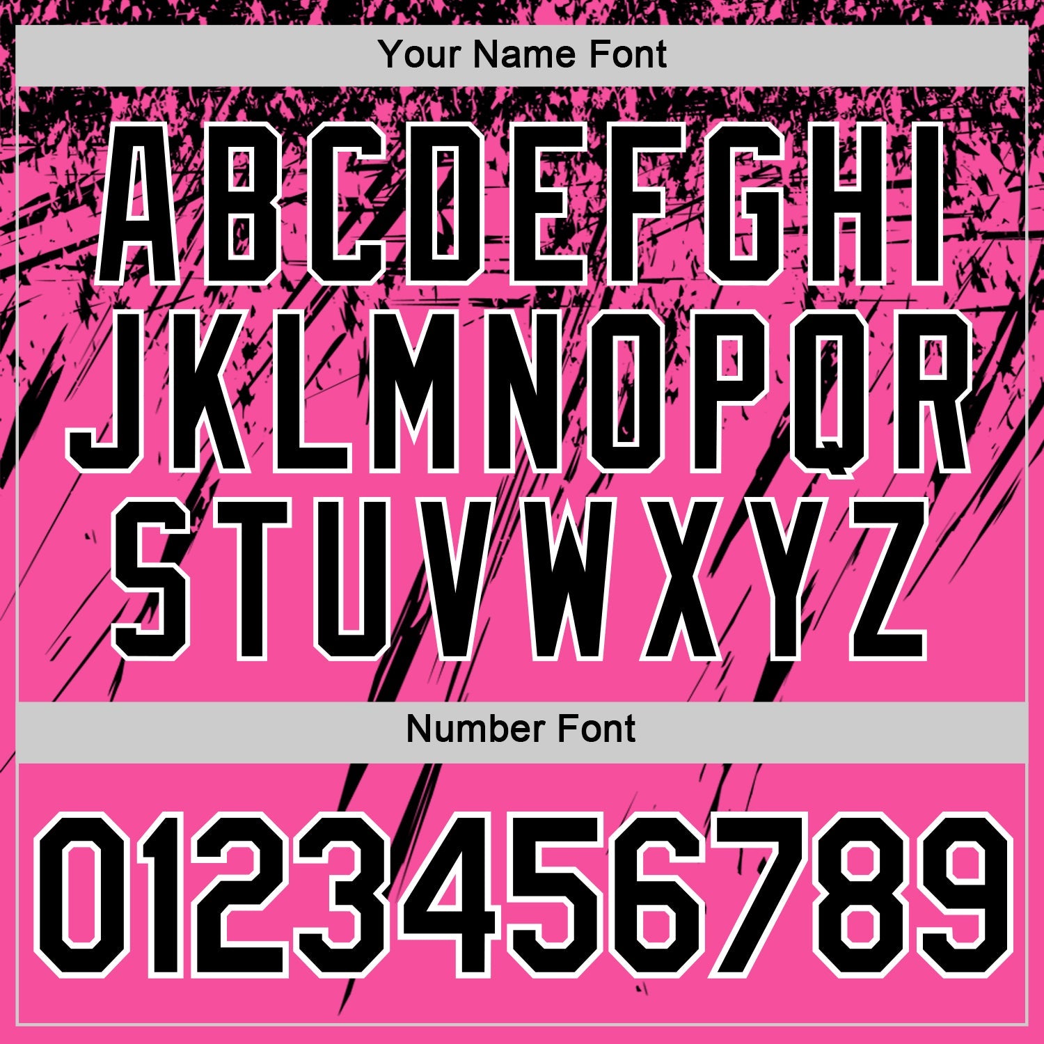 Custom Pink Black-White Distressed Scratch Brush Stroke Performance T-Shirt