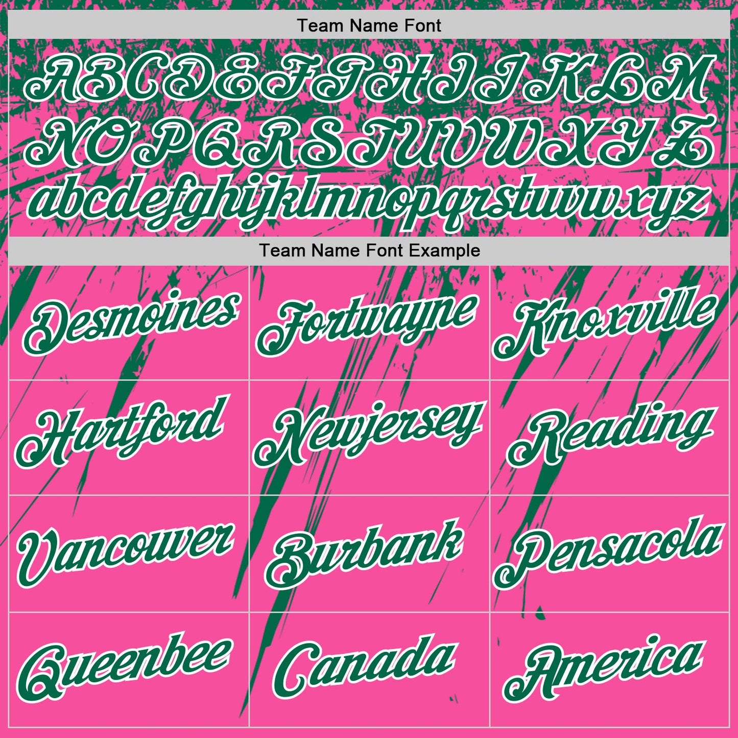 Custom Pink Kelly Green-White Distressed Scratch Brush Stroke Performance T-Shirt