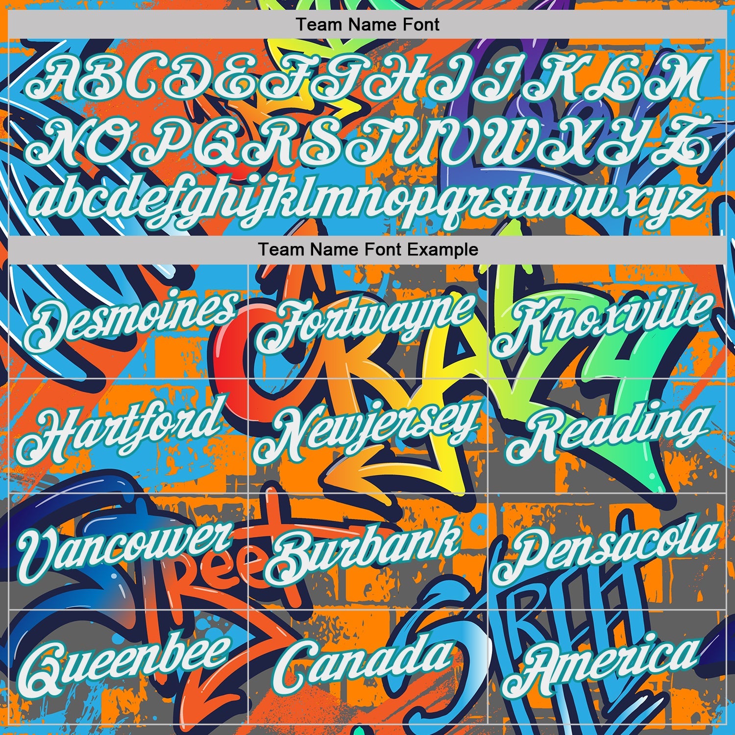 Custom Graffiti Pattern White-Teal Vibrant MulticolorStreet Style Performance T-Shirt