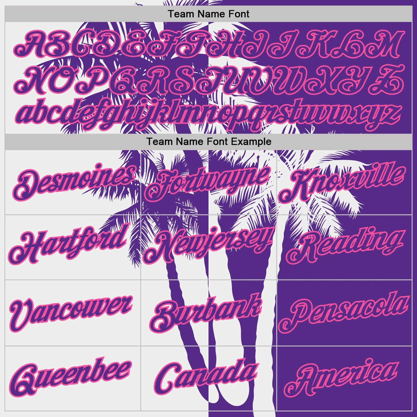 Custom Purple White-Pink Hawaii Tropical Coastal Palm Trees Performance T-Shirt