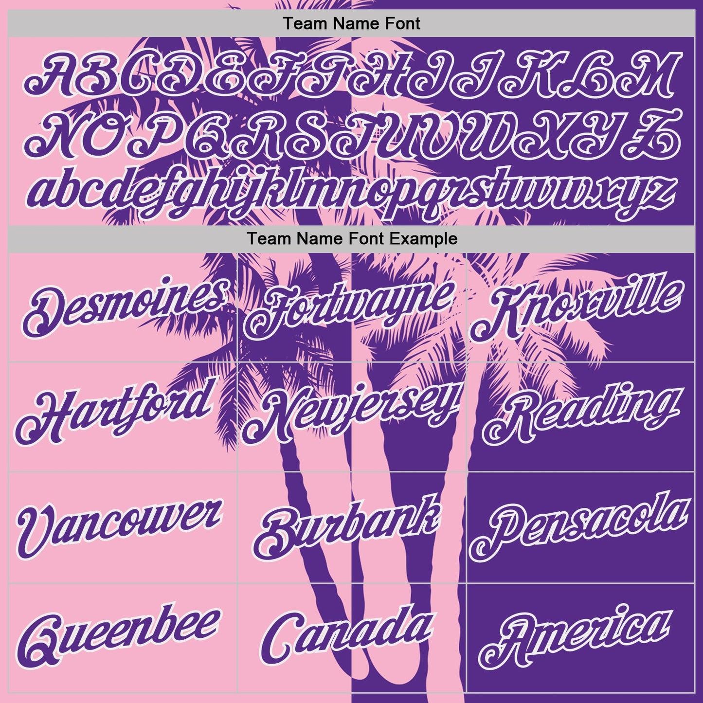 Custom Purple Light Pink-White Hawaii Tropical Coastal Palm Trees Performance T-Shirt
