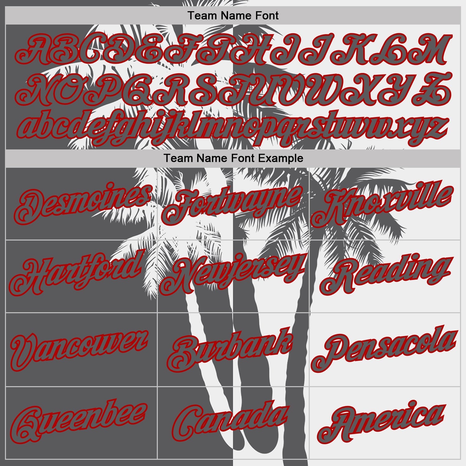 Custom White Steel Gray-Red Hawaii Tropical Coastal Palm Trees Performance T-Shirt