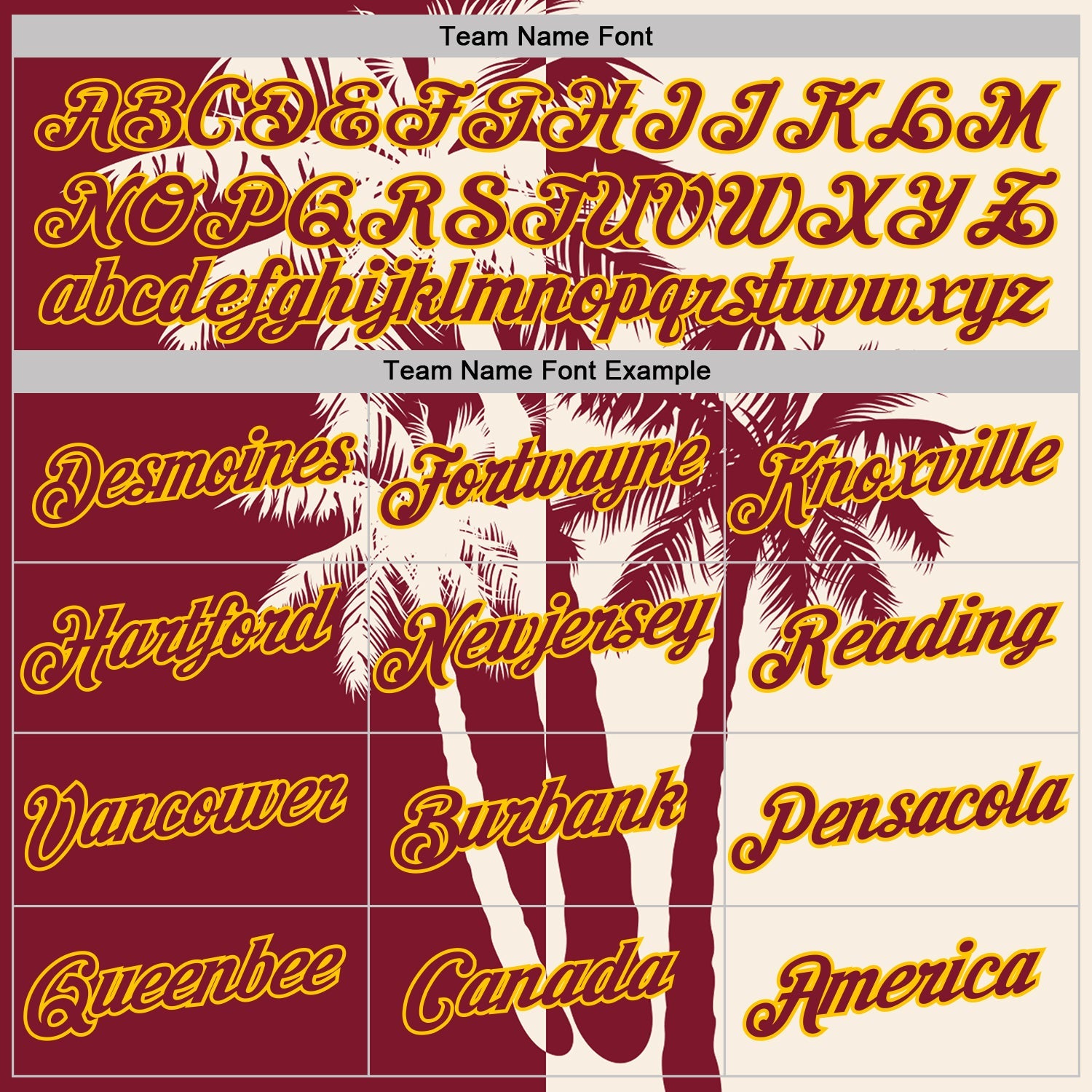 Custom Cream Crimson-Yellow Hawaii Tropical Coastal Palm Trees Performance T-Shirt