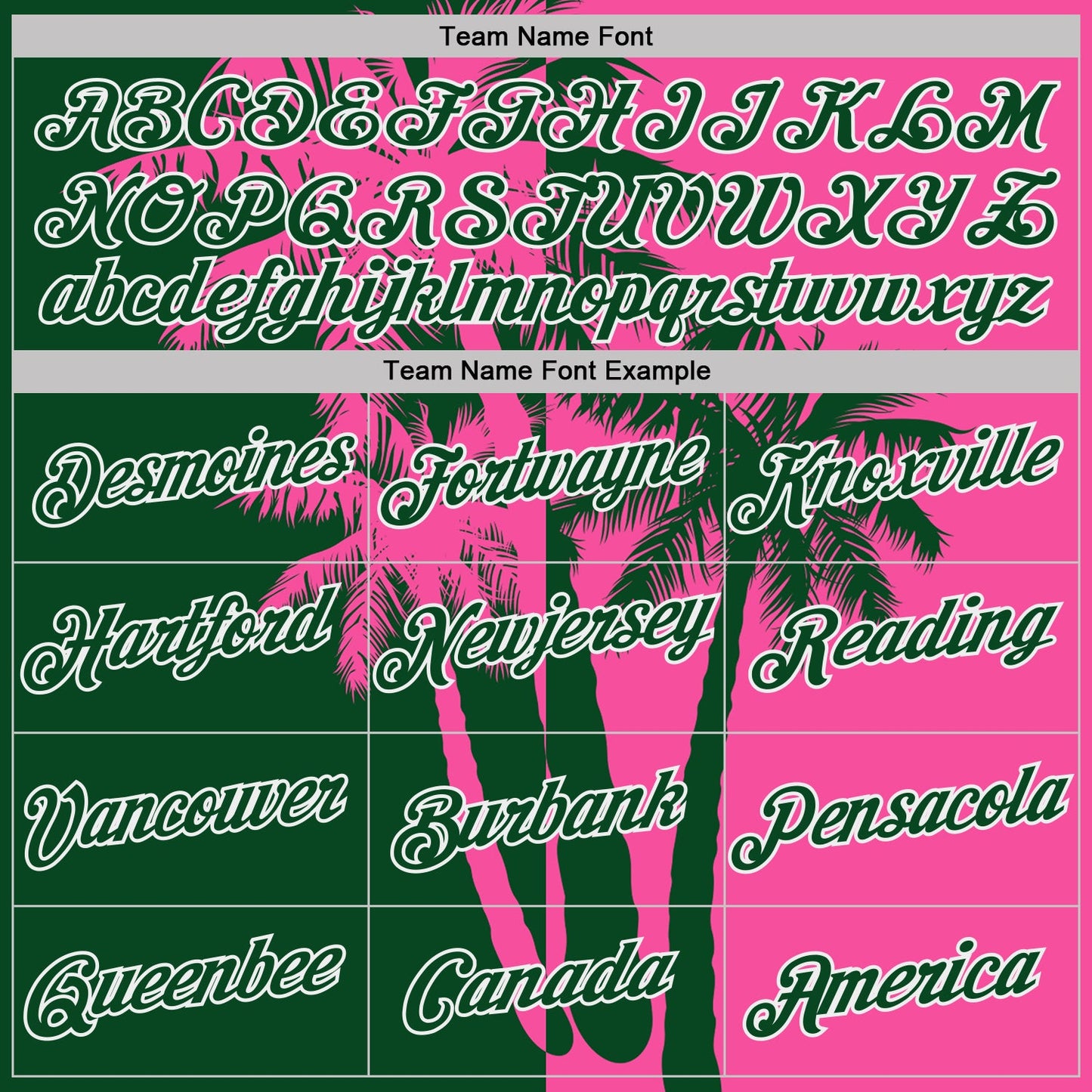 Custom Pink Green-White Hawaii Tropical Coastal Palm Trees Performance T-Shirt