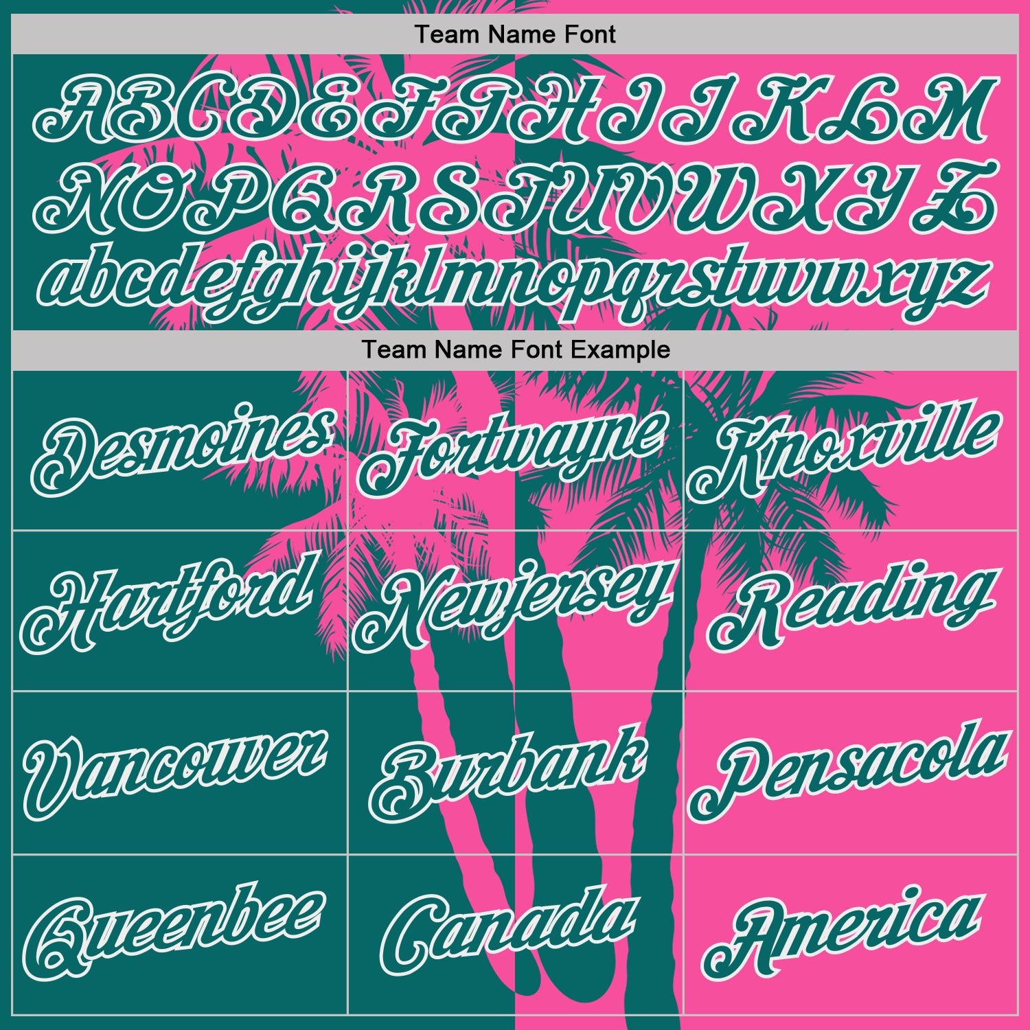 Custom Pink Teal-White Hawaii Tropical Coastal Palm Trees Performance T-Shirt