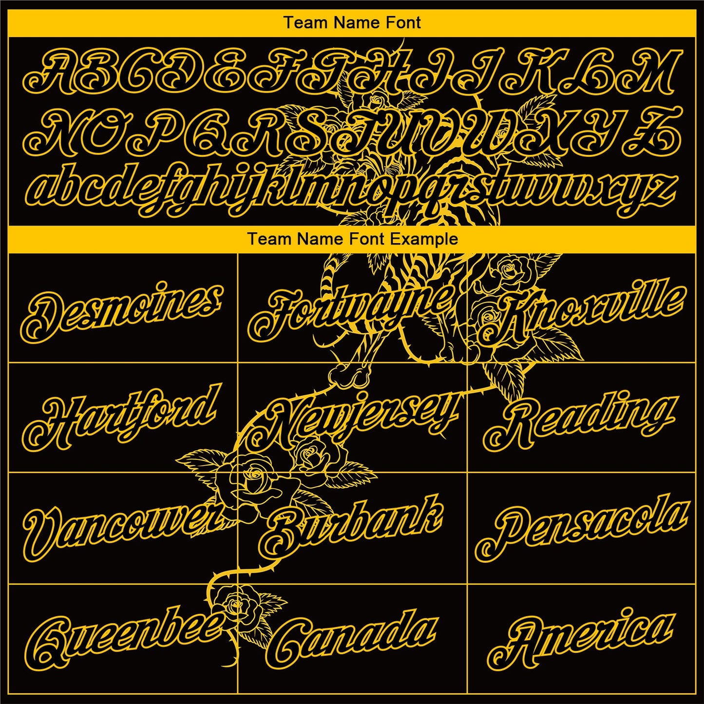 Custom Stitched Black Yellow 3D Pattern Design Tiger And Flower Sports Pullover Sweatshirt Hoodie