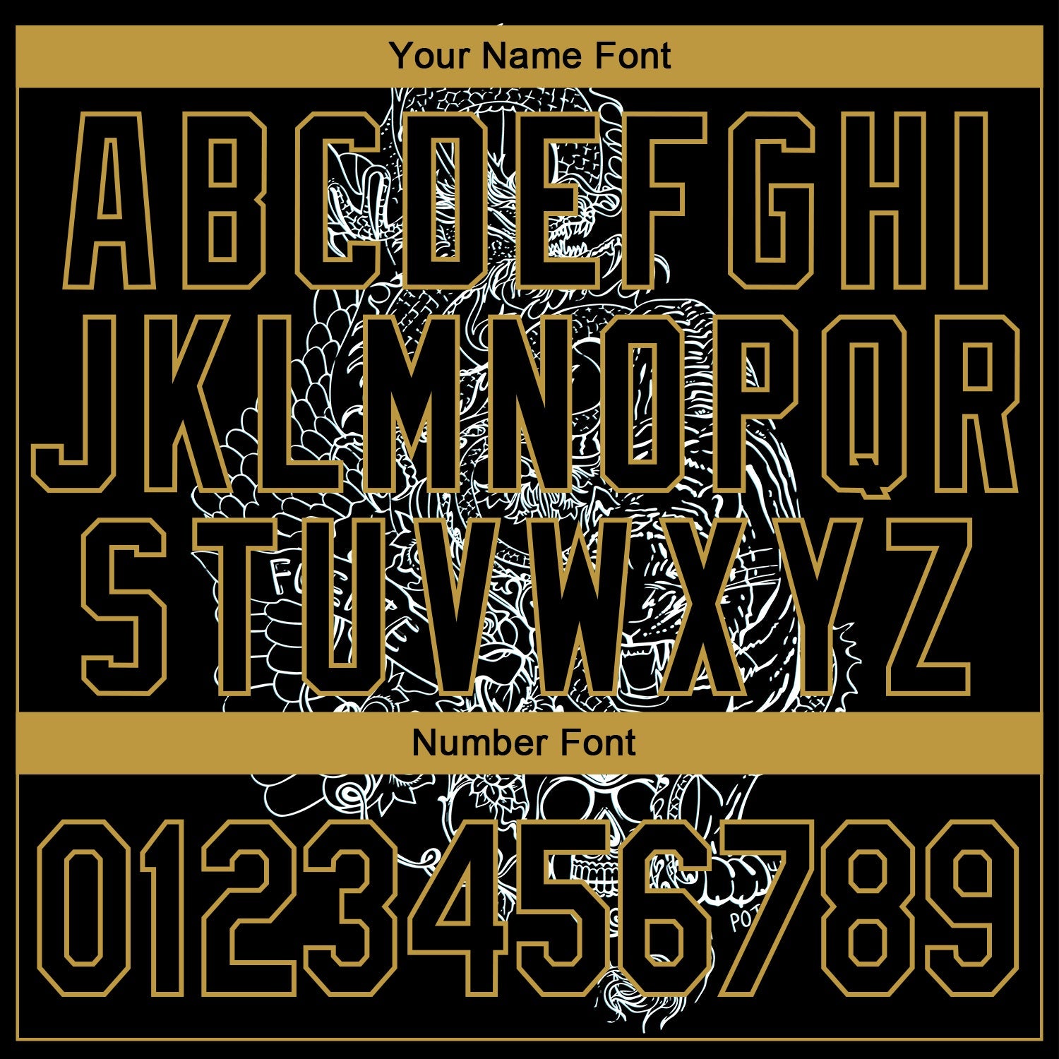 Custom Stitched Black Old Gold 3D Pattern Design Tiger And Skull Sports Pullover Sweatshirt Hoodie