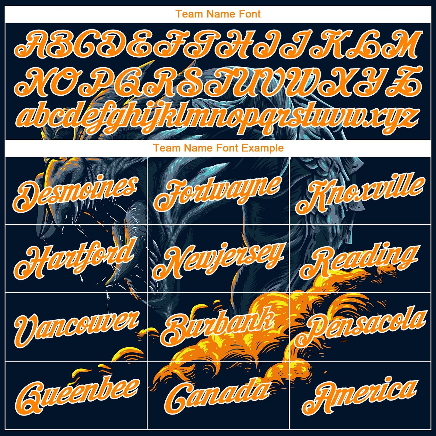 Custom Stitched Black Bay Orange-White 3D Pattern Design Fire Dragon Sports Pullover Sweatshirt Hoodie