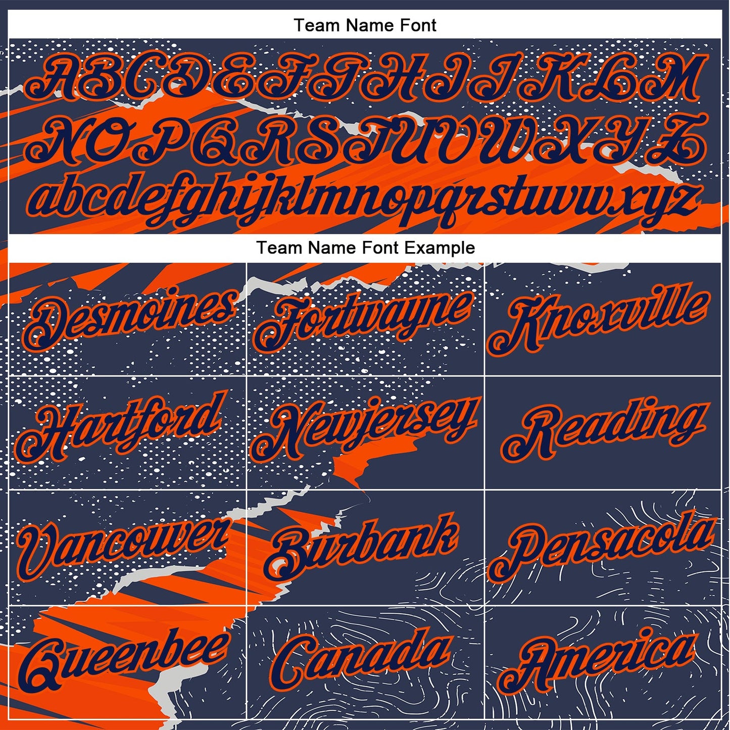 Custom Stitched Navy Orange 3D Pattern Design Torn Paper Style Sports Pullover Sweatshirt Hoodie