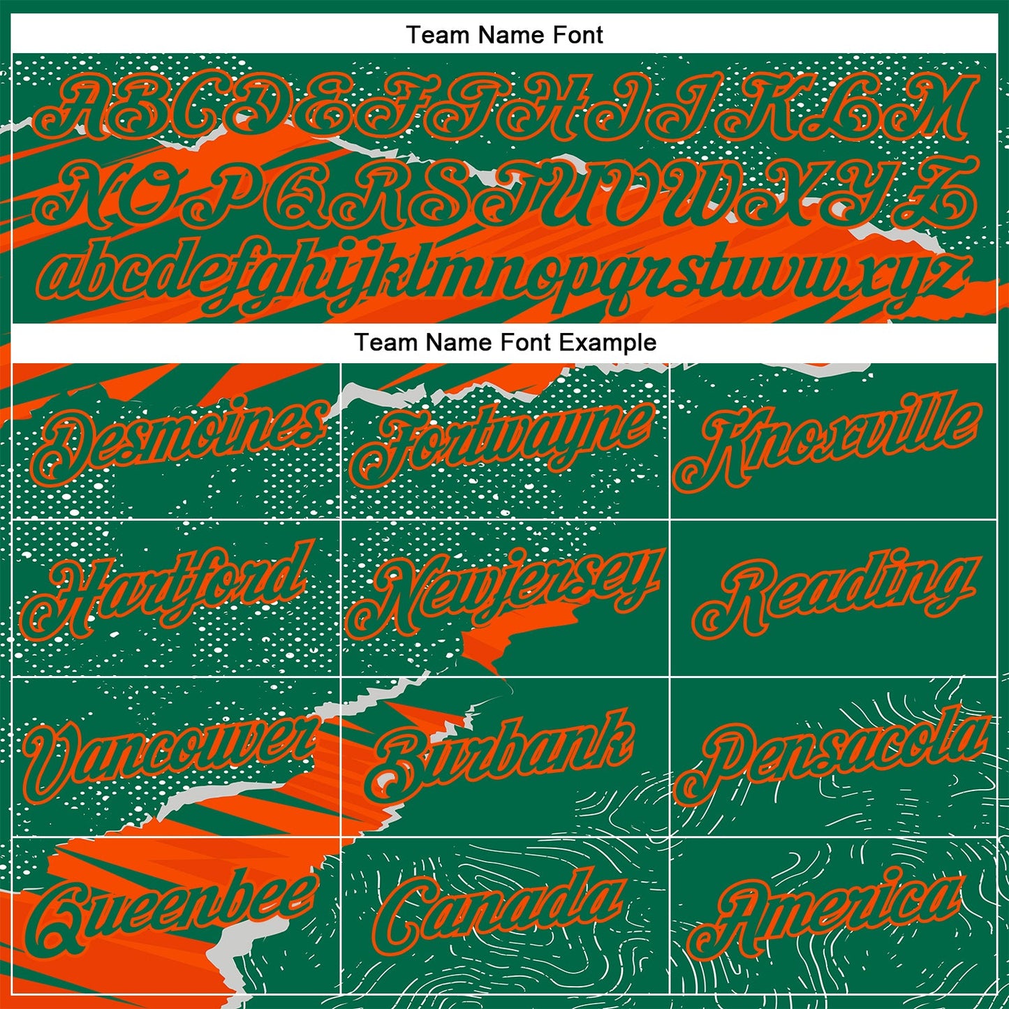 Custom Stitched Kelly Green Orange 3D Pattern Design Torn Paper Style Sports Pullover Sweatshirt Hoodie