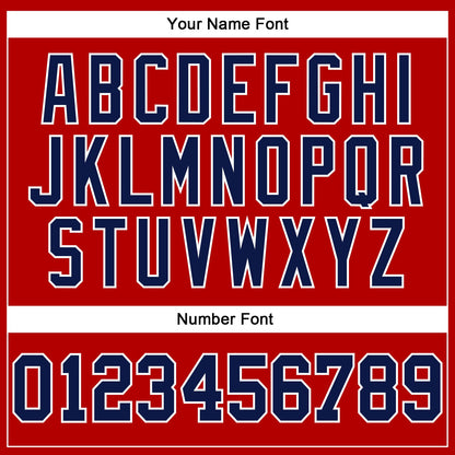 Custom Stitched Red Navy-White 3D Pattern Design Gradient Square Shape Sports Pullover Sweatshirt Hoodie