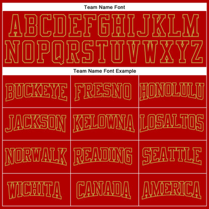 Custom Stitched Red Old Gold 3D Pattern Design Gradient Square Shape Sports Pullover Sweatshirt Hoodie