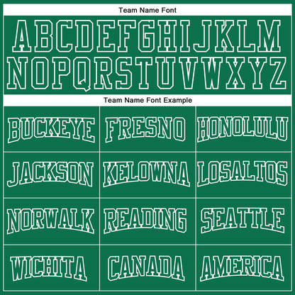 Custom Stitched Kelly Green White 3D Pattern Design Contrast Color Stripe Sports Pullover Sweatshirt Hoodie