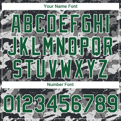 Custom Camo Kelly Green-White 3D Suriname Surinamese Flag Sports Pullover Sweatshirt Salute To Service Hoodie