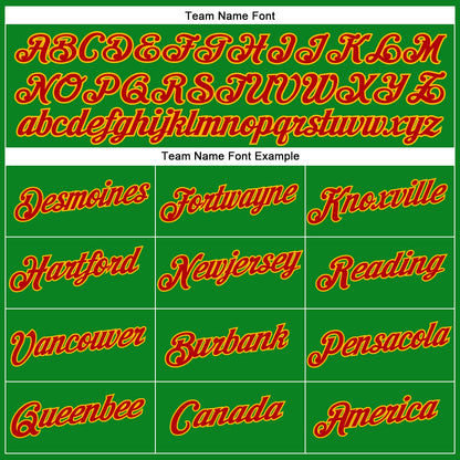 Custom Stitched Grass Green Red-Gold Funny Christmas 3D Sports Pullover Sweatshirt Hoodie