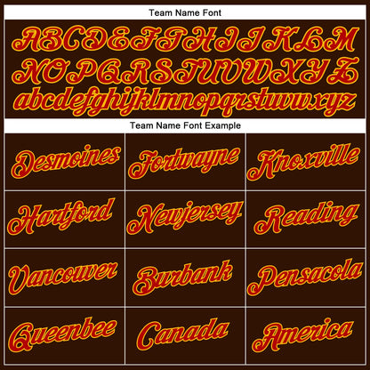 Custom Stitched Brown Red-Gold Funny Christmas 3D Sports Pullover Sweatshirt Hoodie