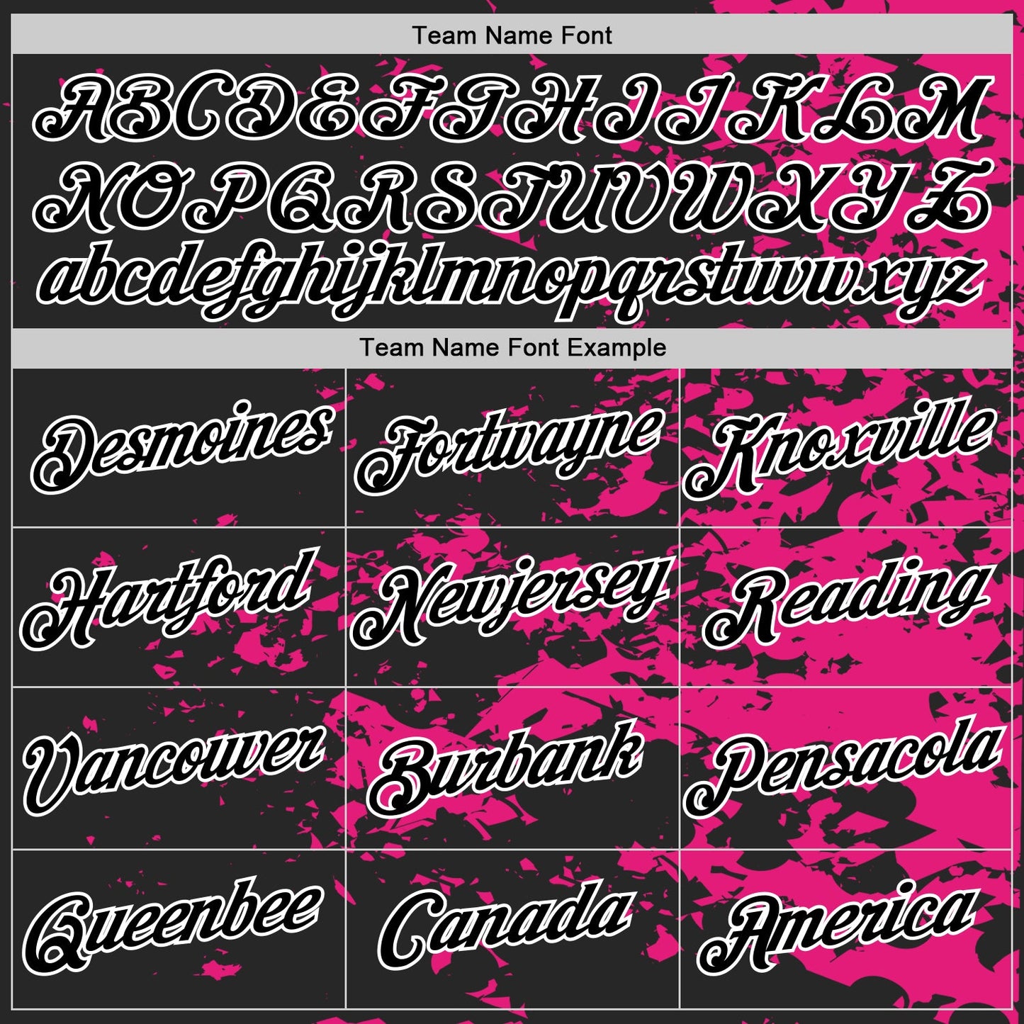 Custom Black Hot Pink-White 3D Esports Performance T-Shirt