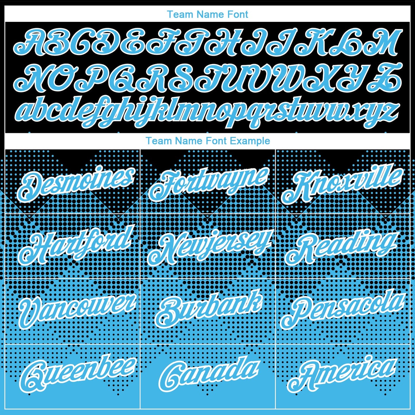 Custom Black Sky Blue-White 3D Pattern Design Gradient Square Shapes Performance T-Shirt