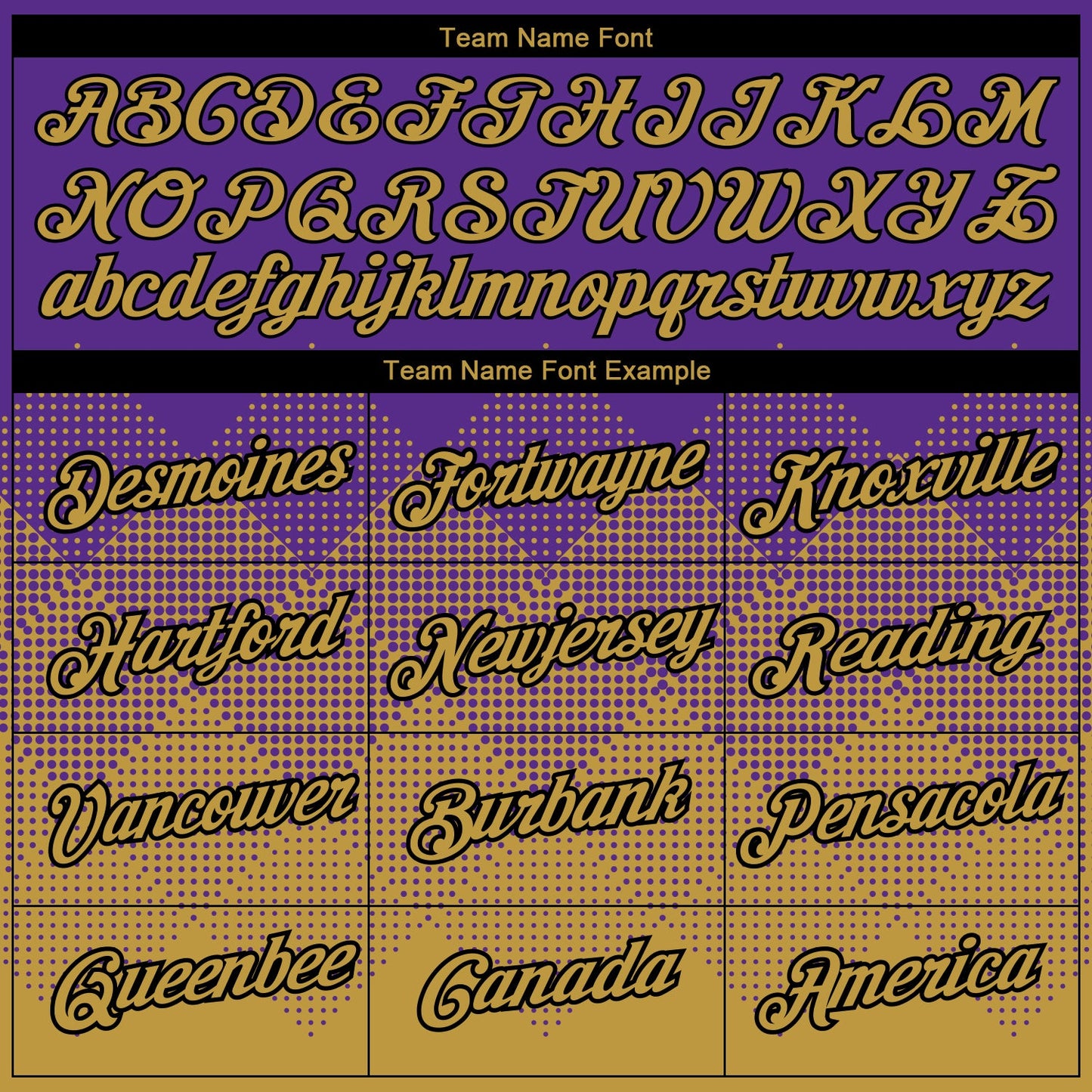 Custom Purple Old Gold-Black 3D Pattern Design Gradient Square Shapes Performance T-Shirt
