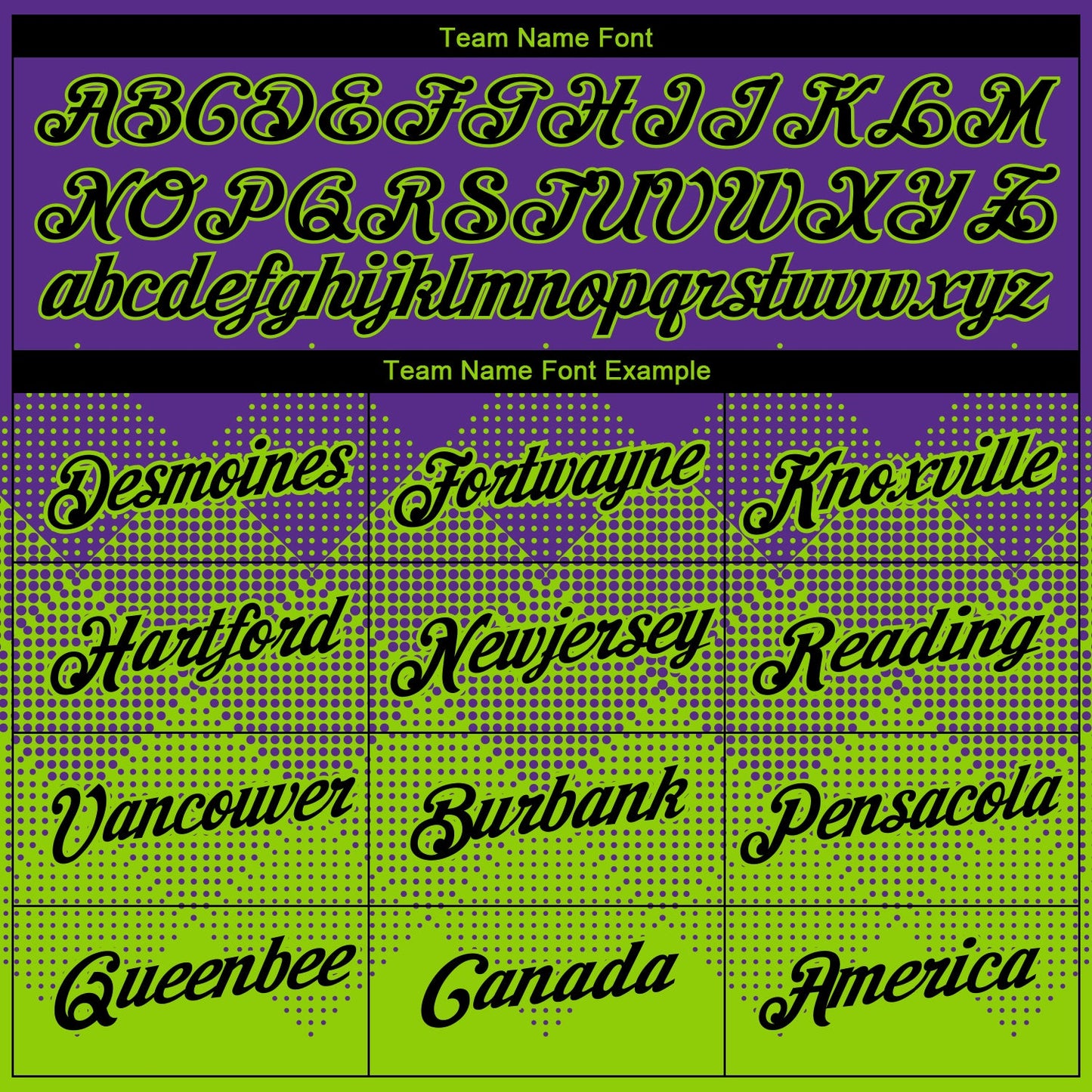 Custom Purple Black-Neon Green 3D Pattern Design Gradient Square Shapes Performance T-Shirt