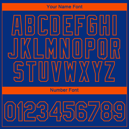 Custom Royal Orange 3D New York City Edition Fade Fashion Performance T-Shirt