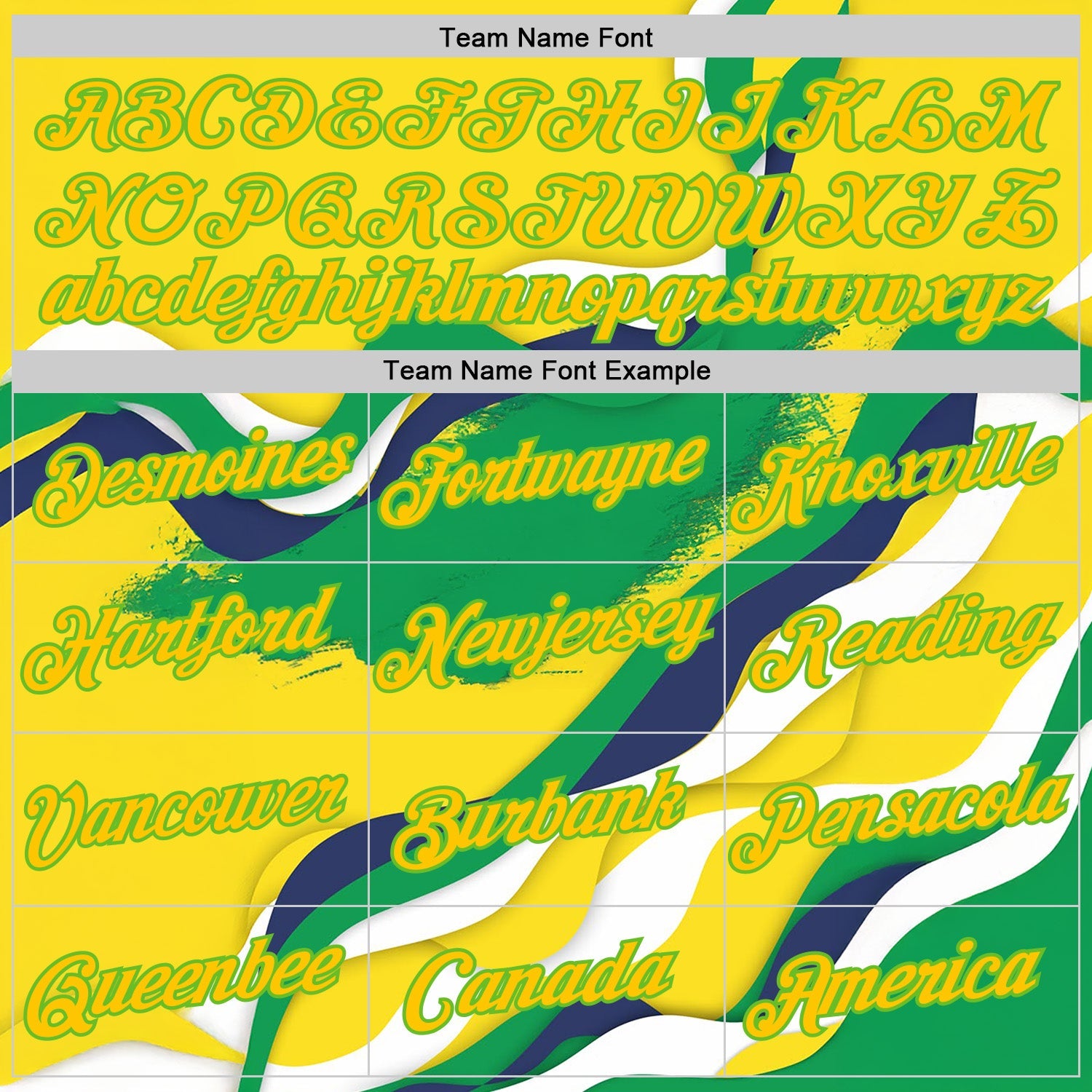 Custom Stitched Yellow Green-Aurora Green 3D Pattern Design Brazil Inspired Abstract Wave Sportswear Pullover Sweatshirt Hoodie