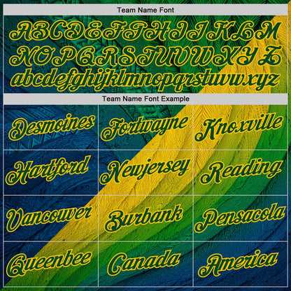 Custom Stitched Yellow Green 3D Pattern Design Brazil Inspired Tribal Sportswear Pullover Sweatshirt Hoodie
