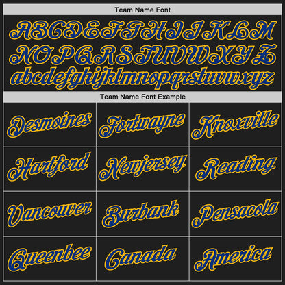 Custom Stitched Black Royal-Gold 3D Pattern Design Abstract Brush Stroke Sports Pullover Sweatshirt Hoodie