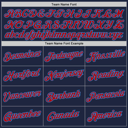 Custom Stitched Navy Red-Powder Blue 3D Pattern Design Abstract Brush Stroke Sports Pullover Sweatshirt Hoodie