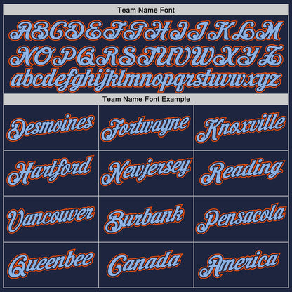Custom Stitched Navy Light Blue-Orange 3D Pattern Design Abstract Brush Stroke Sports Pullover Sweatshirt Hoodie