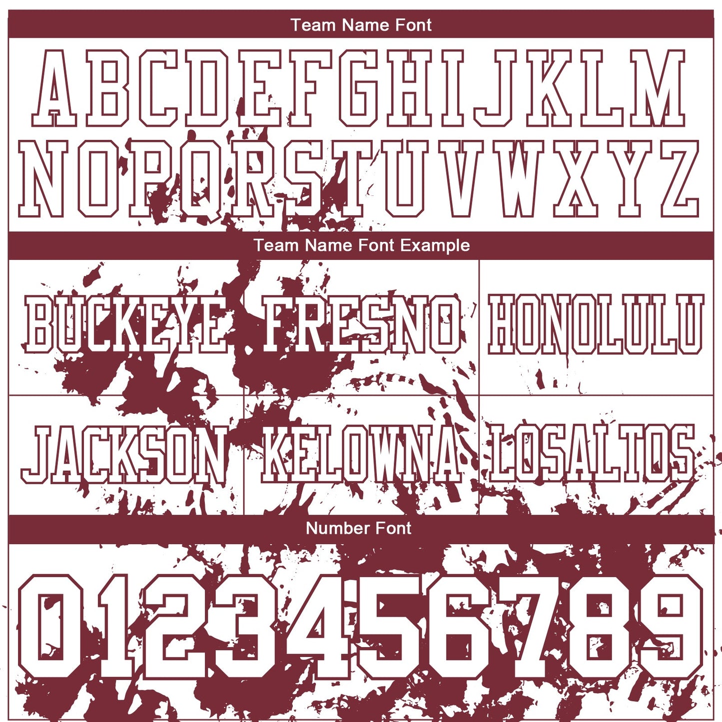 Custom White Burgundy 3D Pattern Splash Authentic Football Jersey