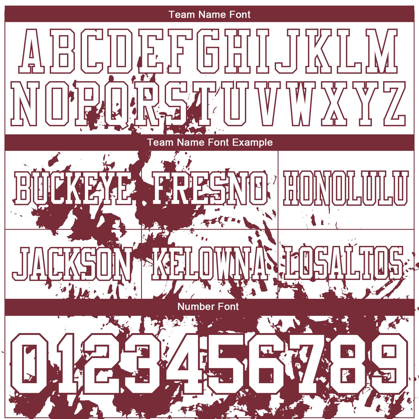 Custom White Burgundy 3D Pattern Splash Authentic Football Jersey