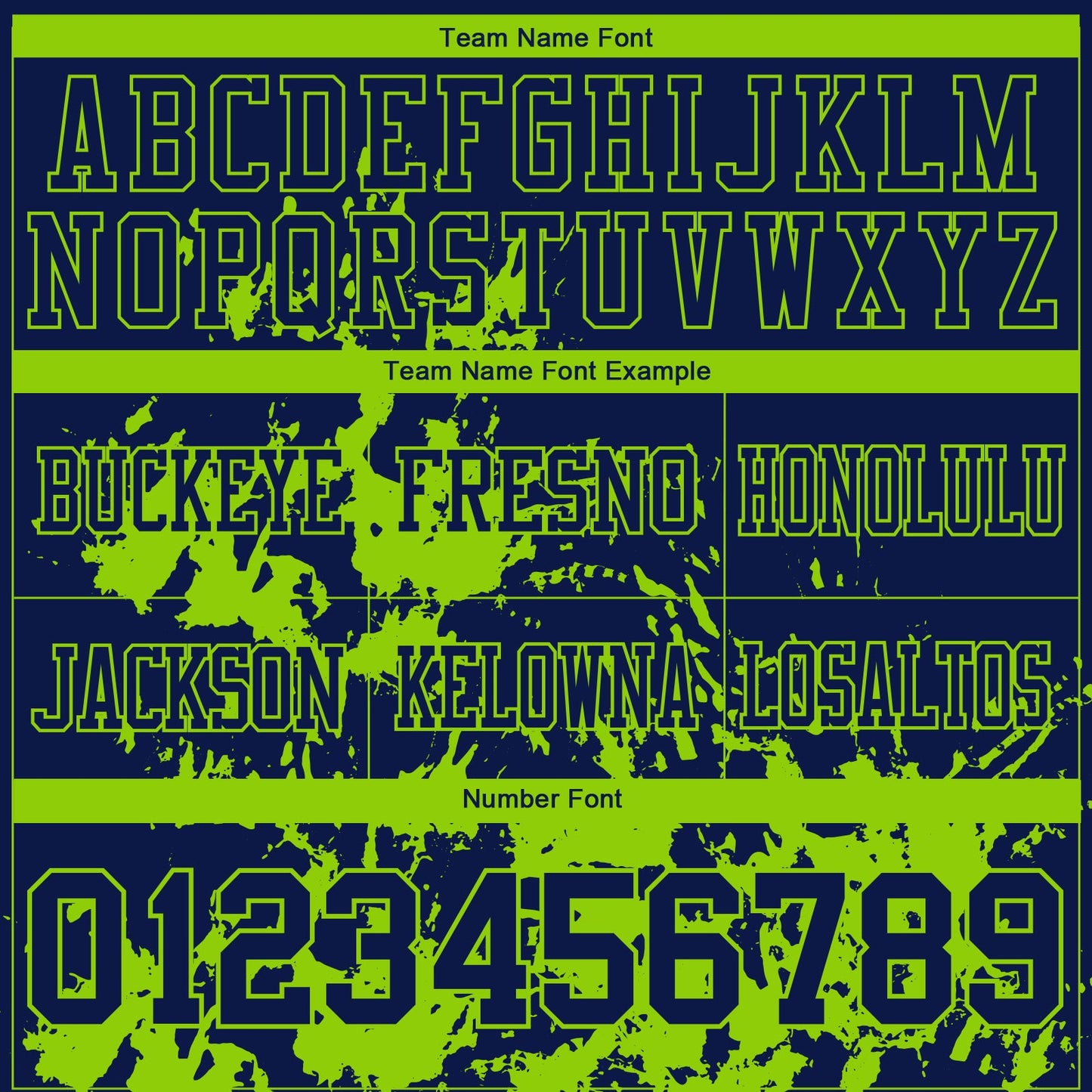 Custom Navy Neon Green 3D Pattern Splash Authentic Football Jersey