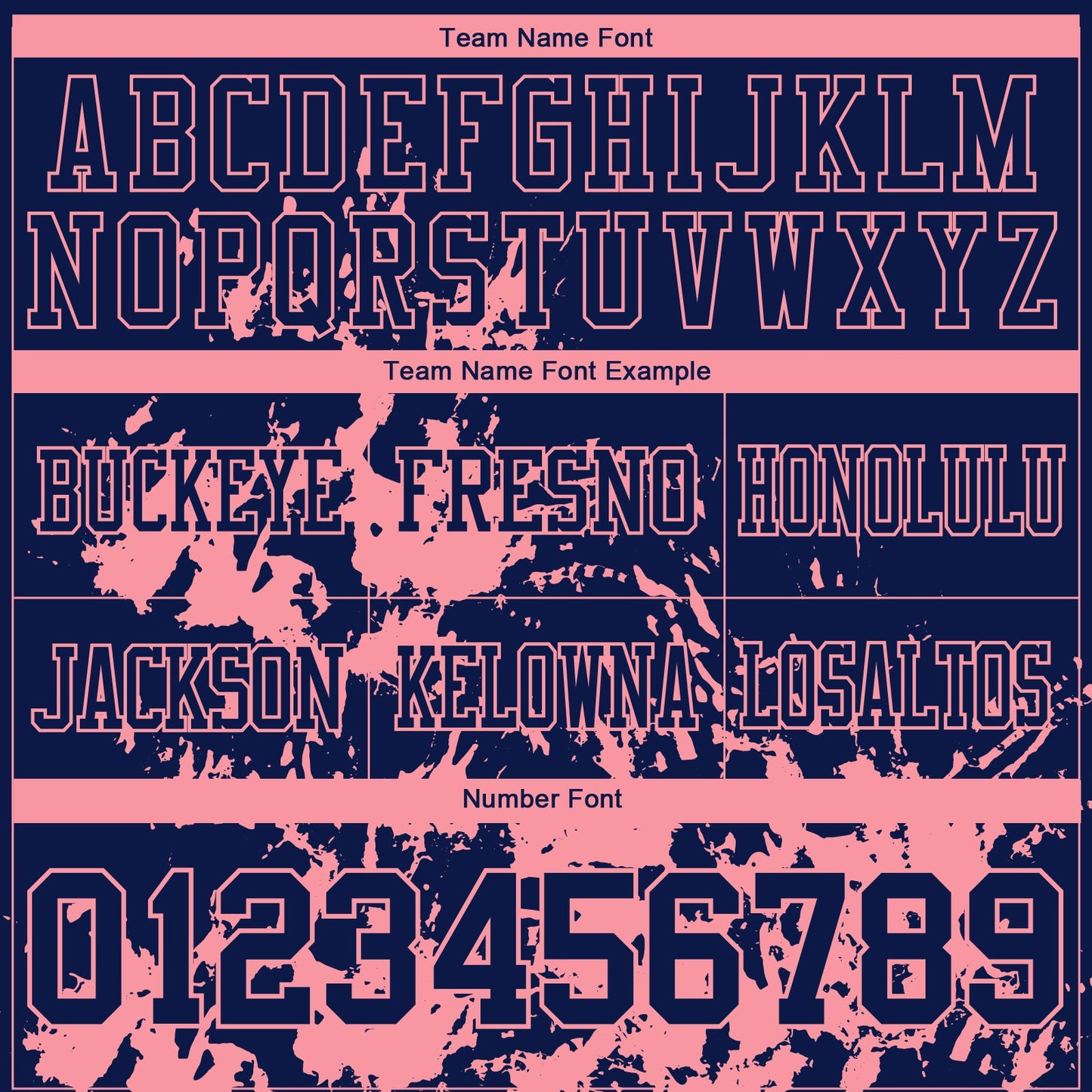 Custom Navy Medium Pink 3D Pattern Splash Authentic Football Jersey