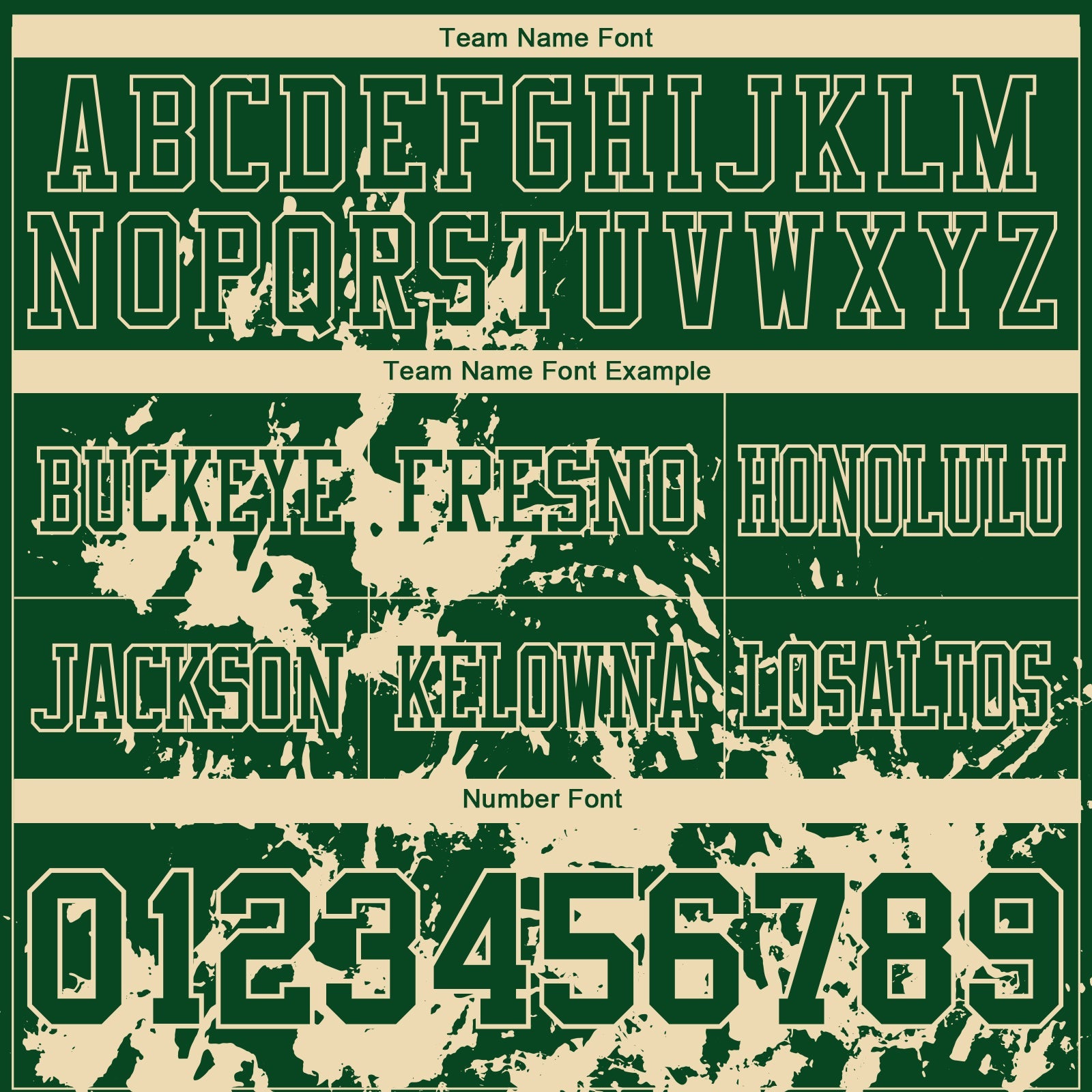 Custom Green Cream 3D Pattern Splash Authentic Football Jersey