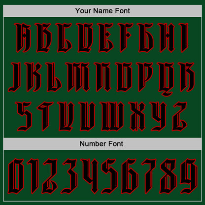 Custom Green Black-Red 3D Skull Roses Revolvers Gothic Sports Pullover Sweatshirt Hoodie