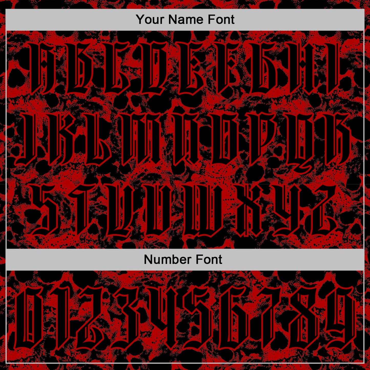Custom Red Black 3D Skull Gothic Vintage Sports Pullover Sweatshirt Hoodie