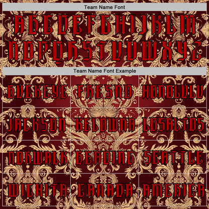 Custom Red Black 3D Skull Gothic Emperor Vintage Sports Pullover Sweatshirt Hoodie