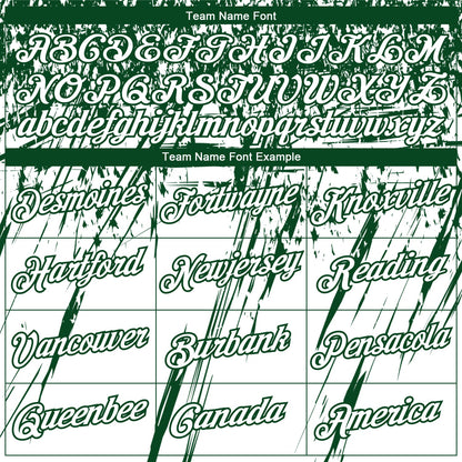 Custom Stitched White Green 3D Pattern Design Splash Grunge Art Sports Pullover Sweatshirt Hoodie