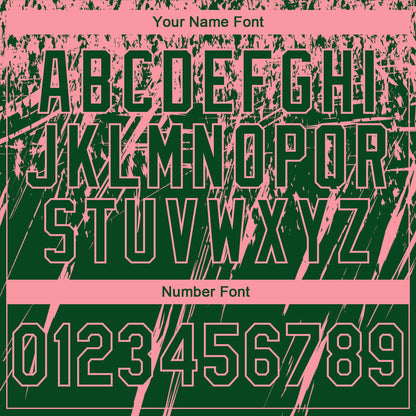 Custom Stitched Green Medium Pink 3D Pattern Design Splash Grunge Art Sports Pullover Sweatshirt Hoodie