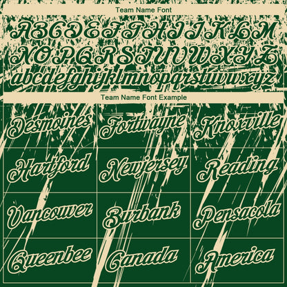 Custom Stitched Green Cream 3D Pattern Design Splash Grunge Art Sports Pullover Sweatshirt Hoodie