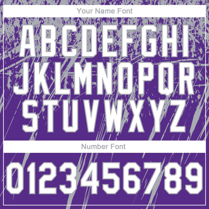 Custom Stitched Purple White-Gray 3D Pattern Design Splash Grunge Art Sports Pullover Sweatshirt Hoodie