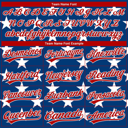 Custom Stitched Royal Red-White 3D American Flag Sports Pullover Sweatshirt Hoodie