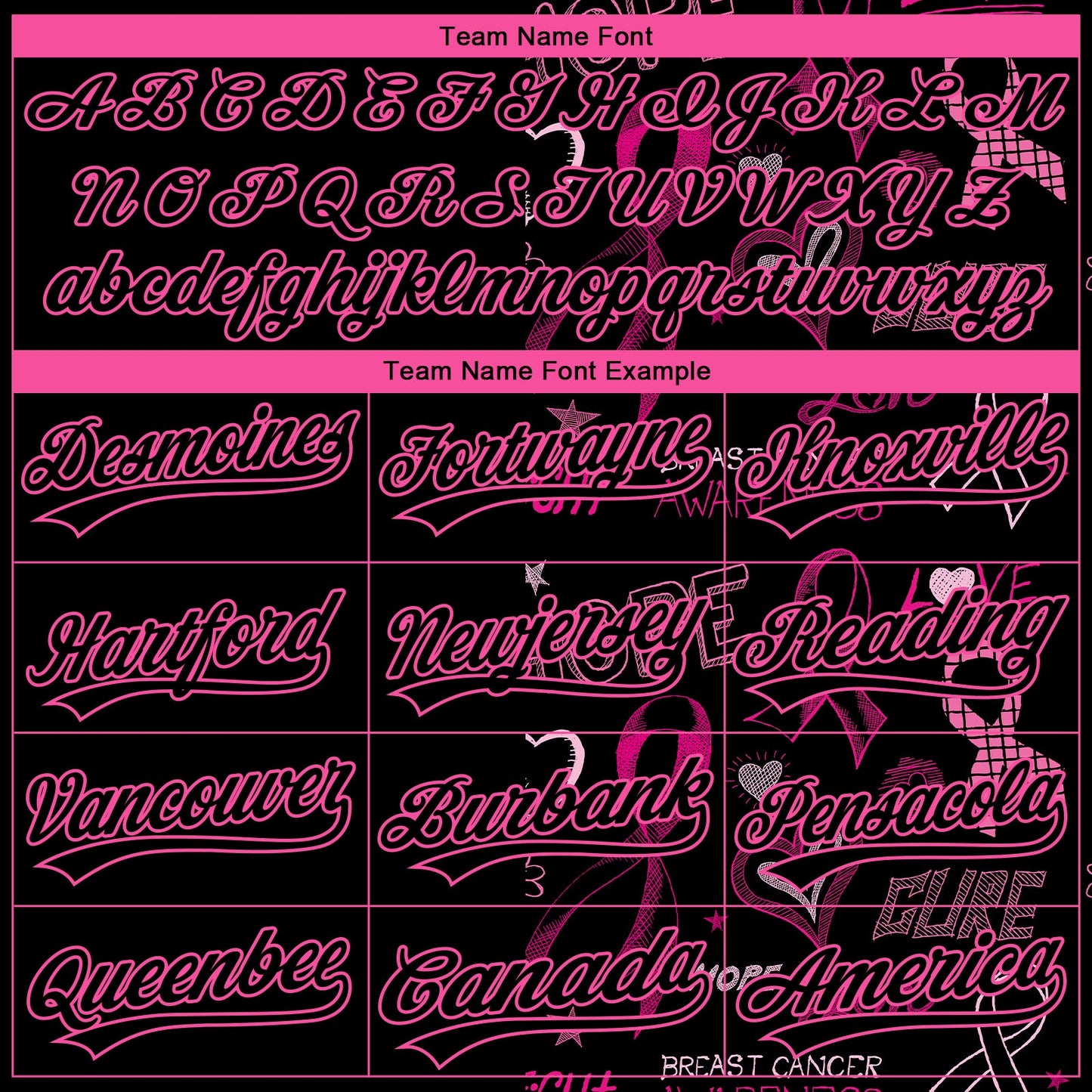Custom Stitched Black Pink 3D Pattern Design Pink Ribbon Breast Cancer Awareness Month Women Health Care Support Sports Pullover Sweatshirt Hoodie