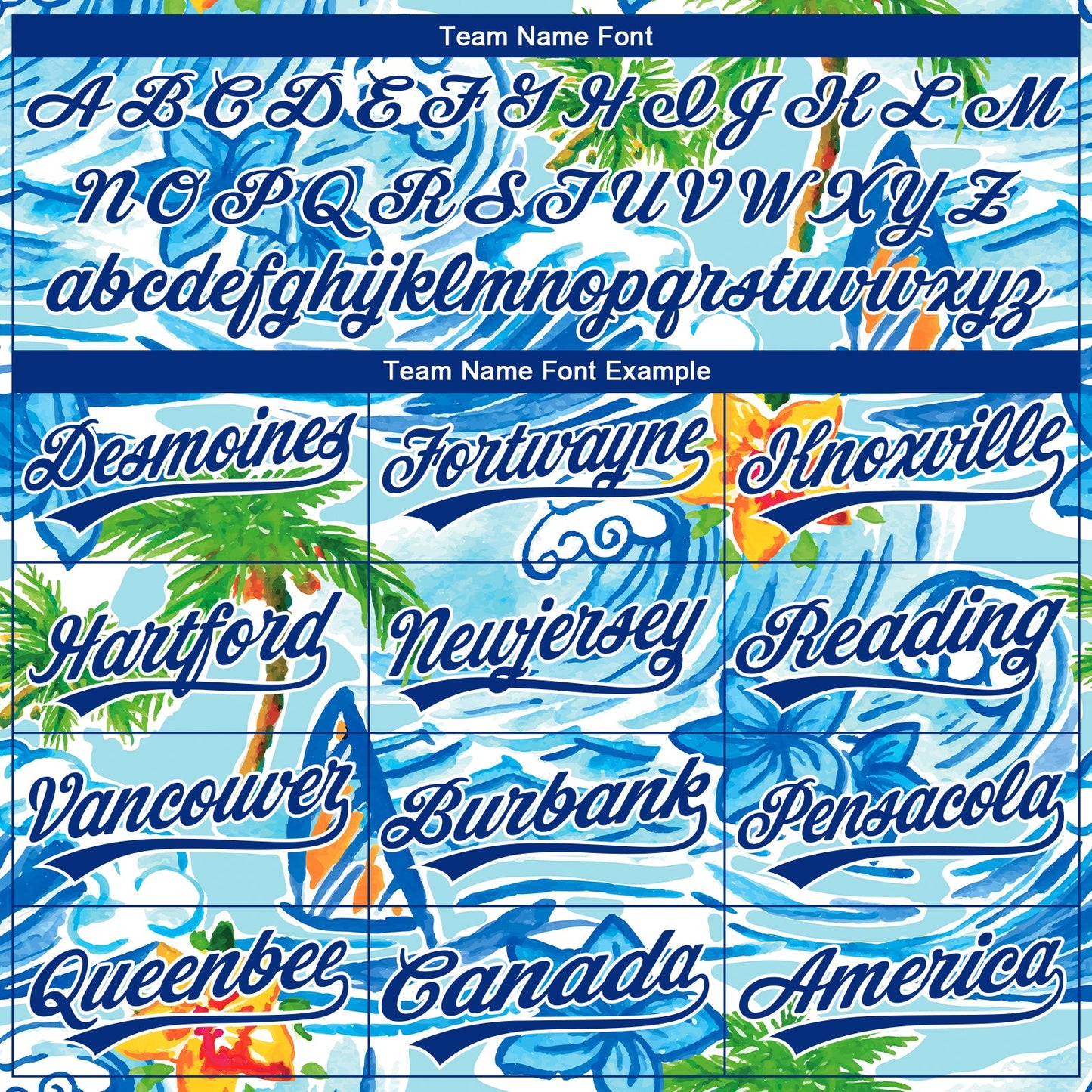Custom Stitched Blue Royal-White 3D Beach Hawaii Palm Trees And Flowers Sports Pullover Sweatshirt Hoodie