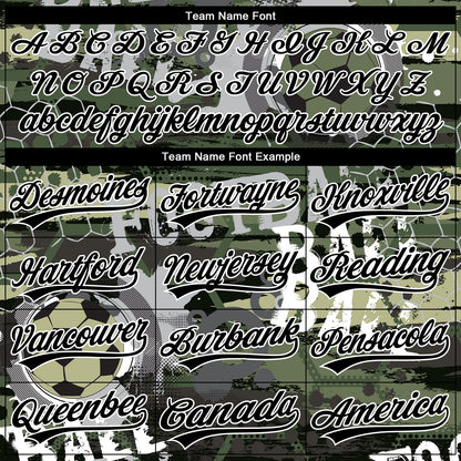 Custom Stitched Camo Black-White 3D Football Sports Pullover Sweatshirt Salute To Service Hoodie