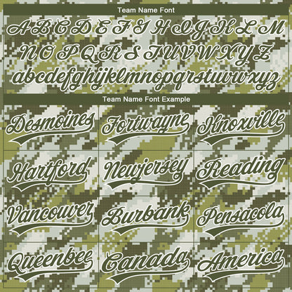 Custom Stitched Camo Olive-White 3D Sports Pullover Sweatshirt Salute To Service Hoodie