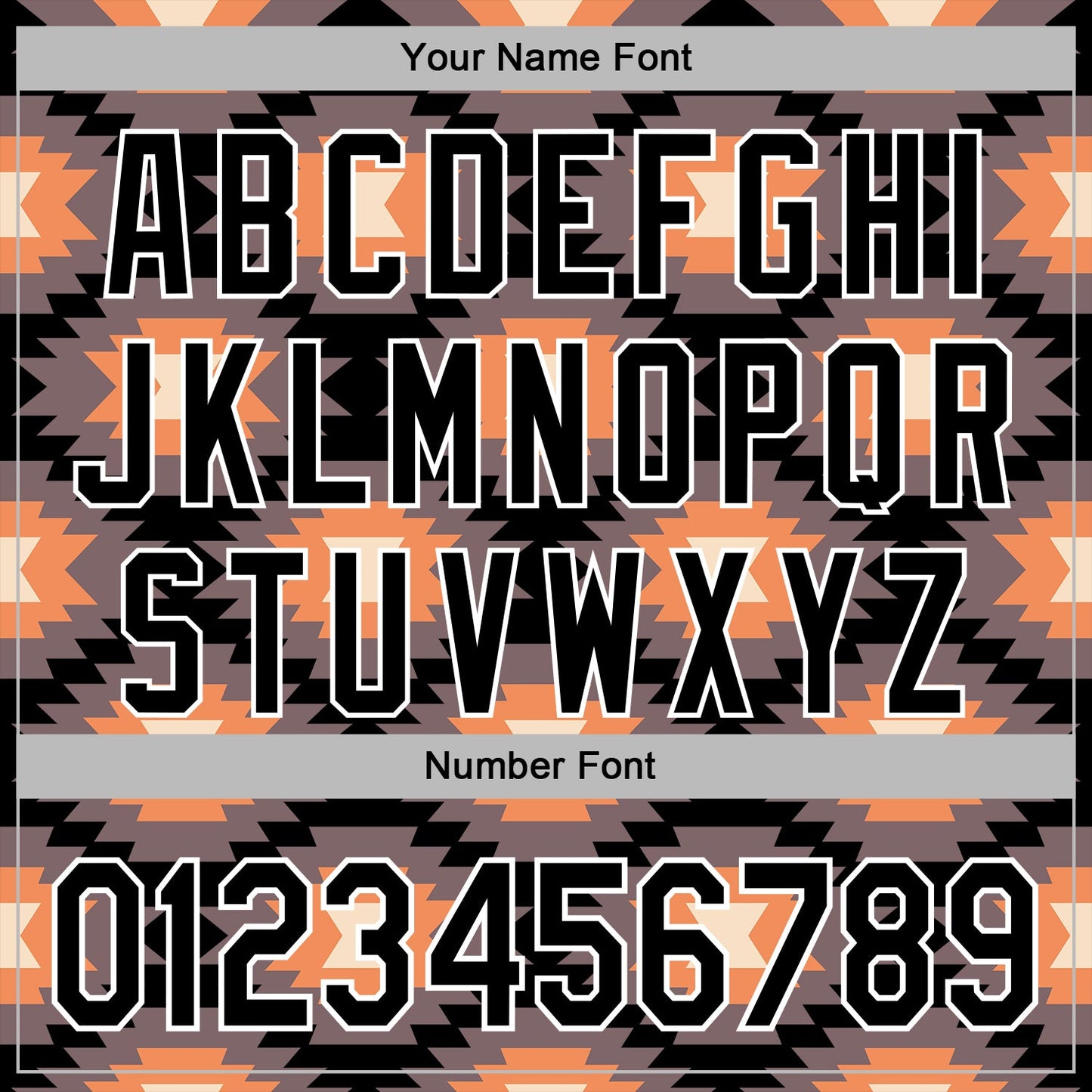 Custom Stitched Black Gray Orange-White 3D Mexico Aztec Pattern Sports Pullover Sweatshirt Hoodie